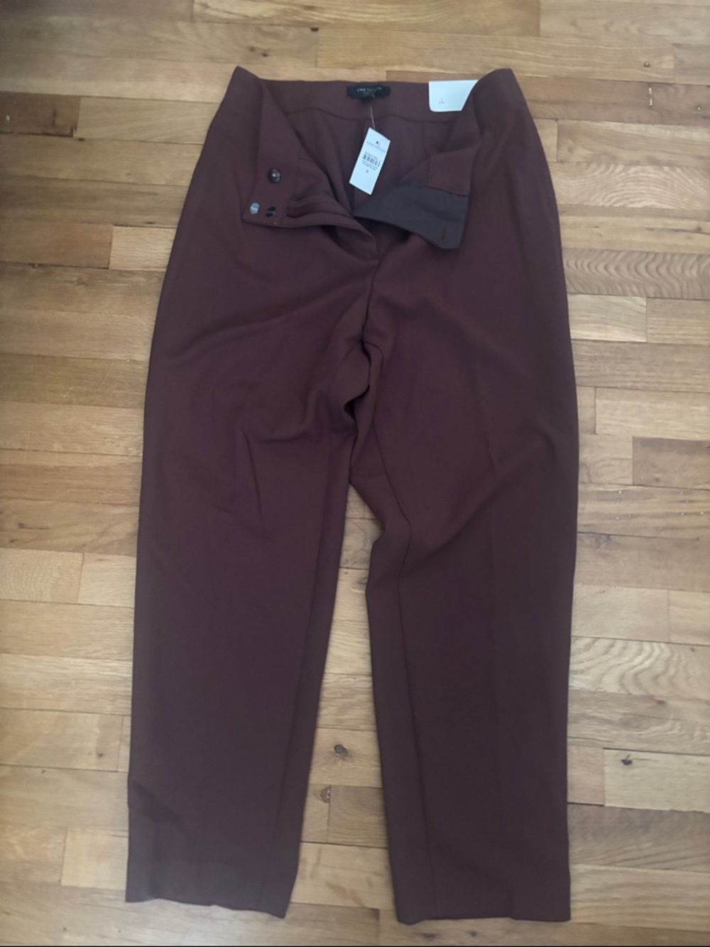 Ann Taylor Curvy Slim Brown Dress Pants
